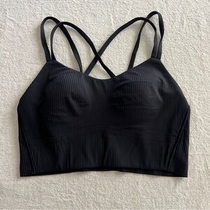Lululemon black Like a Cloud longline bra Sz. 4
